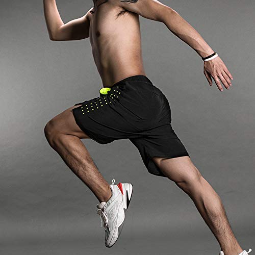 mingzhe Calções de corrida masculinos de secagem rápida respirável exercício de treino ativo jogging