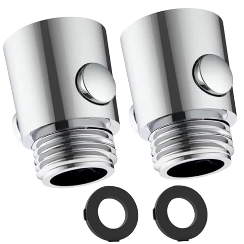ZHAOYCSH 2 PCS Valves d'arrêt pour Douche,Limiteur de Débit,Robinets d'arrêt,Économiseur d'eau,Vanne de Contrôle pour Pommeau de Douche,Interrupteur à...