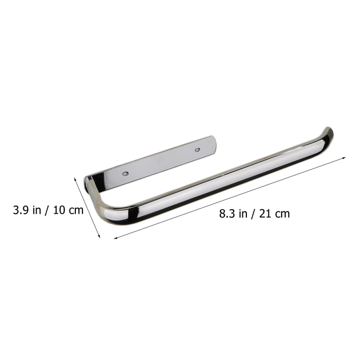 Porta Asciugamani di Carta in Acciaio Inox Argento, Barra Singola