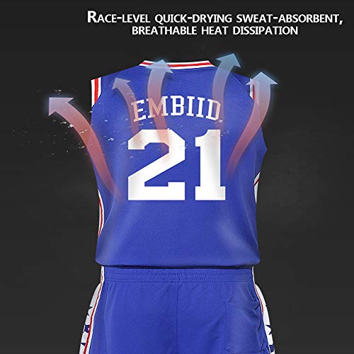 Maglia da Basket da Uomo Set Top+Pantaloncini,Joel...