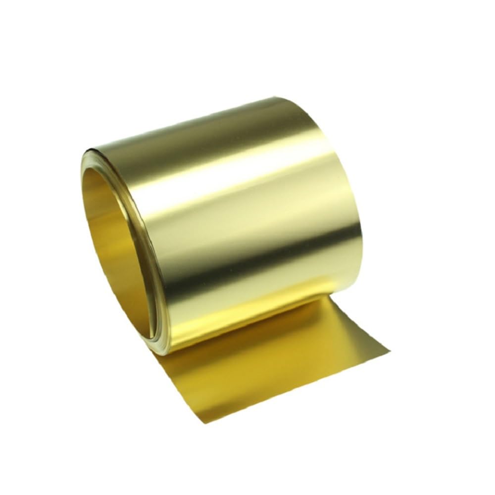 1 szt. 1-metrowa rolka cienkiej blachy mosiężnej - wysokiej czystości folia mosiężna, folia metalowa H62 do precyzyjnych instrumentów(0.4MM*1M*50MM)