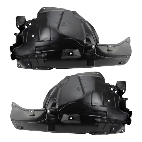 Image of TRQ Front Driver and Passenger Side Rearward Inner Fender Liner Set Compatible with 2014-2022 INFINITI Q50