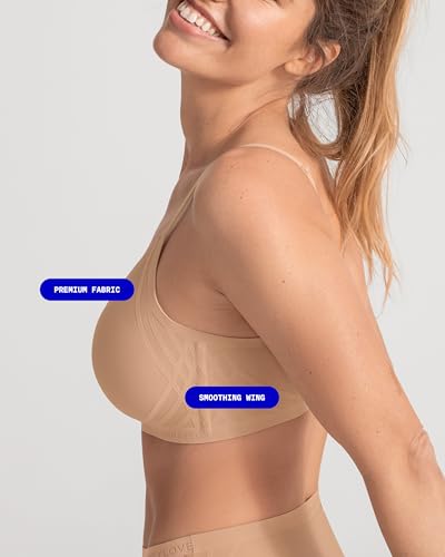 Image of HONEYLOVE Bra for Women - Silhouette Wireless Bra - Comfortable Support with No Underwire