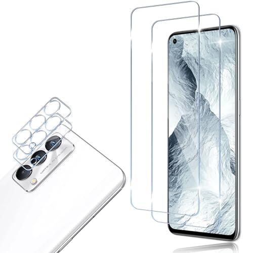 Screen Protector Compatibile con Realme GT Master Edition Vetro Temperato 2 + 2 Pezzi Pellicola Fotocamera Senza Bolle Anti Graffio 9H Durezza Protettiva +