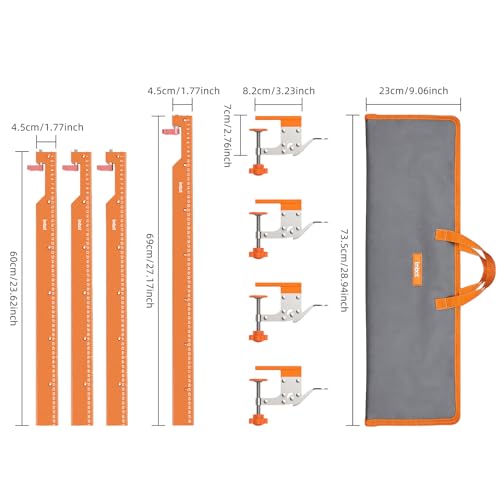 Image of Imbot Adjustable Rectangle Router Jig - Professional Groove Router Jig For Precise Grooving, Square & Rectangular Slots, Mortises, And Panel Molding，Work Up To 21.85 inch X 21.85 inch