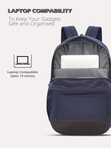 Image of Lavie Sport 35L Zenith | 19 Inch | Fits Upto 15 Inch Laptop Backpack | Laptop Compatiable | Rain Cover | Combi Lock | College Bag | for Men & Women