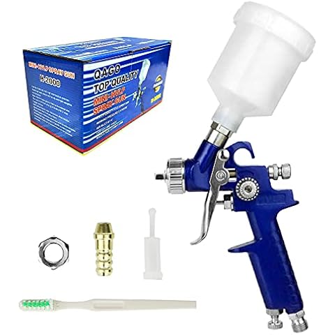 Tosucs HVLP Spray Gun with 1.0mm Tip Air Spray Gun for Car Spraying Gravity Feed Paint Gun for Car Prime,Furniture Surface Spraying,Wall Painting Include 125ml Capacity Cup Cover