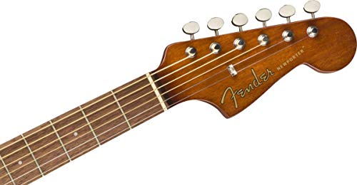 Fender Newporter Player Electro Acoustique, Sunburst, Touche en noyer - Les Beatles, Paul McCartney, John Lennon, RIngo Starr, George Harrison Fender Newporter Player Electro Acoustique, Sunburst, Touche en noyer – Image 6