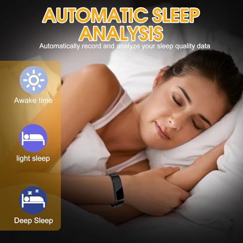 Fitness Tracker Activity Tracker with Heart Rate Sleep Monitor Smart Watch with Step Calories Counter Pedometer Blood Oxygen IP67 Waterproof with 14 Sports Mode Plug Into Computer for Charging - Image 4