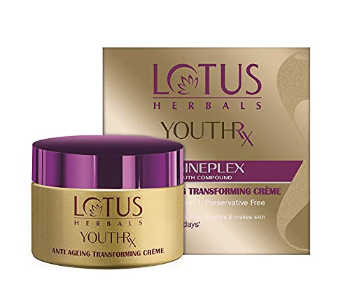 Lotus Herbals Youth Rx Anti-aging Skin Care Range â€“ Lotus Herbals Youth Rx Anti-Aging Transforming CrÃ¨me â€“ SPF 25, PA +++- 50g