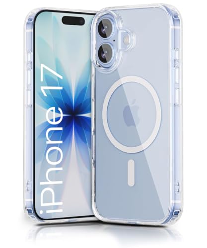 Image of WOW IMAGINE Ultra-Hybrid Back Case Cover for iPhone 17 2025 | Compatible with MagSafe | Drop and Camera Protection | Shock Proof Crystal Clear Mobile Back Case (PC+TPU, Transparent)