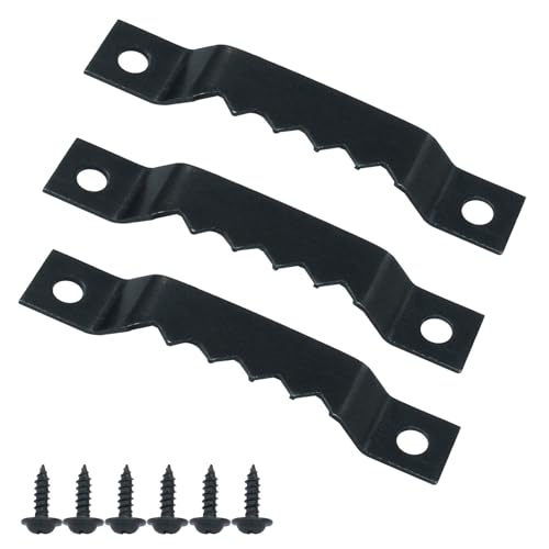 Image of Bonsicoky 50 Pack Sawtooth Picture Hangers - Picture Hanging Hooks for Hanging Photo Frames, Artwork, Paintings, Canvas - Black