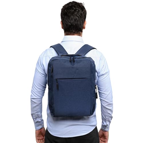 Mochila Executiva para Notebook Masculina e Feminina Cor Preta Azul e Cinza para Trabalho e Viagem +