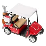 Voiturettes de golf miniatures : taille compacte et poids léger, le modèle de voiturette de golf peut être placé sur le bureau en toute sécurité et de manière pratique, décor en forme de voiturette de golf