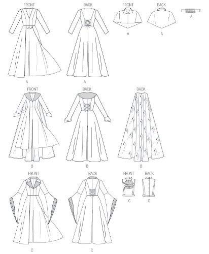 Mccall's M6818 Women's Gothic Vampire Costume Sewing Patterns, Sizes 12-20 #TOP1