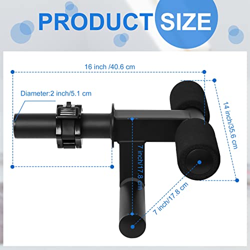 Tib Bar Kit Tibialis Anterior Exercise Equipment And Hamstring Curl Strap, Tibia Dorsi Calf Raise Machine T Trainer For Ab Workout Knee Over Toes Shin Squats Strength Exercise For 2 Inch Weight Plates #TOP1