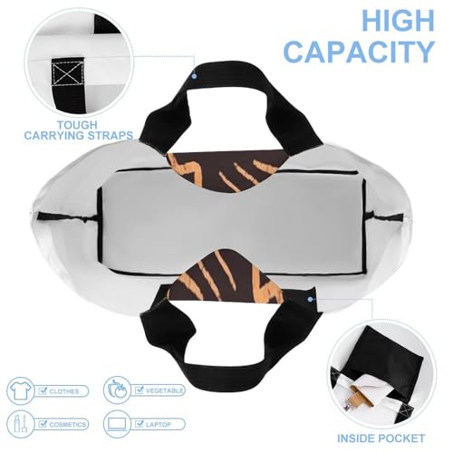 Women's Multi-Functional Shopping Bag，African Mud Cloth Tribal Printing Messenger Bag Shoulder Bag for Travel, Work, Shopping & Parties with Inner Pocket, Grocery Bag Lightweight & Water-Resistant4