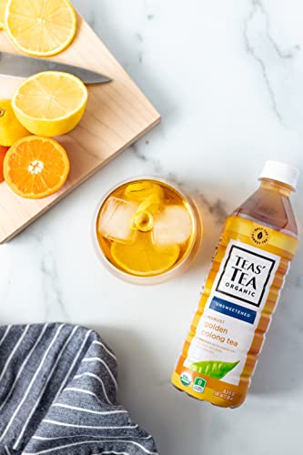 Teas' Tea Unsweetened Golden Oolong Tea 16.9 Ounce (Pack Of 12), Sugar Free, 0 Calories #TOP2
