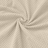 SYLC Bank Zitkussenhoezen Stretch Jacquard, Anti-slip Sofa Kussenhoes Met Elastische Banden, Stoelhoes Voor Caravan RV Auto Camper Motorhome (Light grey,1 Seater