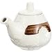YARNOW Distributore di Olio in Ceramica Mini Crema in Ceramica Giapponese in Stile Giapponese Shoyu Shouce Dispenser Contenitore Dispenser con Coperchio (Bianco)