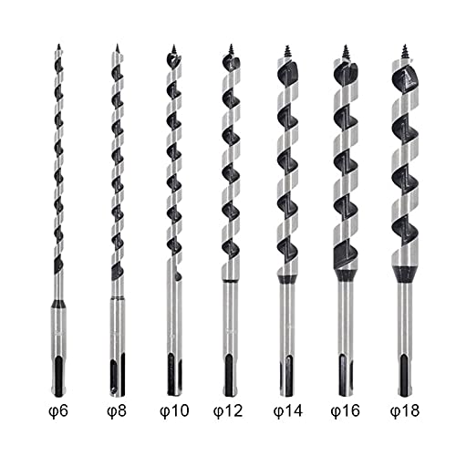 set di trapano 7PCS. 9 pollici FAI DA TE Foro a muro Sega perforazione SDS PLUS. Punta da trapano lungo lungo Set 6-18 * 230mm Foro di porta in legno Apertura del legno Drilling Bit punta del trapano