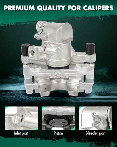 Image of SCITOO Rear Right Brake Caliper With Bracket 19B2955 Compatible For Mazda For 3 2004-2009,For Mazda For 3 Sport 2009
