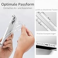 ESR für iPhone 14 Pro Hülle, Klare stoßfeste dünne Silikon Case, vergilbungsbeständige dünne transparente TPU Handyhülle schutzhülle, Project Zero Serie, Klar – Ansicht 7
