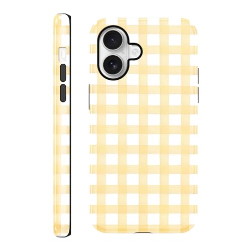 Coque magnétique iPhone 16 jaune avec MagSafe intégré 2 en 1