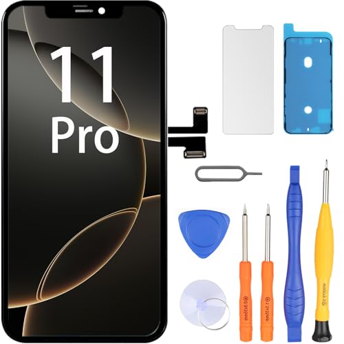 LL TRADER pantalla para iPhone 11 Pro LCD 5.8' pantalla de repuesto FHD pantalla táctil 3D Touch digitalizador marco montaje y kit de reparación U01