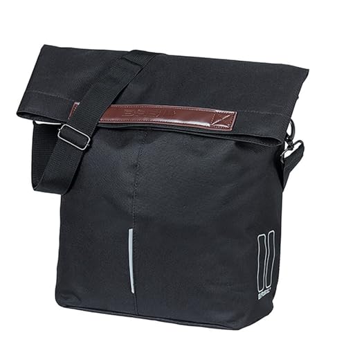 Sac de vélo Basil City Shopper noir contre le vol et les chutes de sac