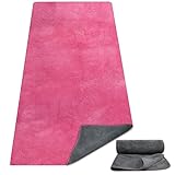 CORTHENA Hot Yoga Mat Towel Set – Non-Slip 600GSM Thickened Microfiber Yoga Mat Cover (70