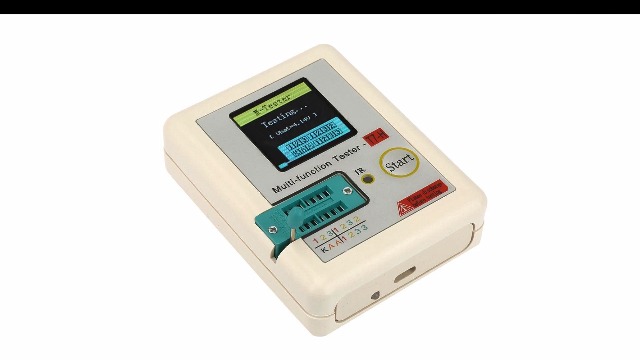 Image of Transistor Component Tester, Multifunction Automatic Calibration Graphic Display IR Decoder for Electronics Repair Hobbyists Black Rechargeable 1 Pack