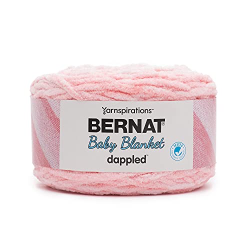Bernat Baby Blanket Dappled Ever After Pink Yarn - Ball of 300g/10.5oz - Polyester - 6 Super Bulky - 220 Yards - Knitting/Crochet by Bernat - Used condition - US$9.40