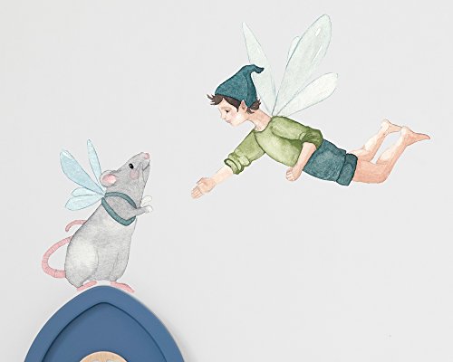 Preisvergleich Produktbild Wandtattoo Flugmaus mit Elf