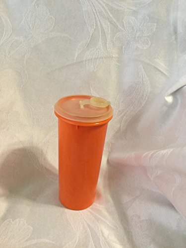 Vintage Tupperware Pitcher Canister Orange Flip Top Lid #262-9