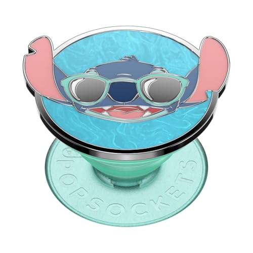Image of PopSockets Adhesive Phone Grip, Holder, Phone Stand, Disney Lilo & Stitch - Enamel Suns Out Stitch
