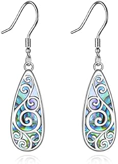 Sterling Silver Vintage Drop Flower Dangle Filigree Earrings Jewellery Gifts for Women