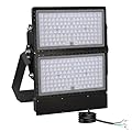 STASUN 600W 90000LM LED Flood Light Outdoor - Flying Series Ultra, 100-277V 5000K Daylight White, IP66 Waterproof Stadium Lights for Arena, Backyard, Parking Lot, Courts, ETL Certification