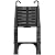 Telescoping Ladder 12.5 FT - Aluminum Telescopic Ladder with Hooks - Folding Extension Ladders for Home Work Loft Roof Attic RV Ladder with EN131 Certification - 330lbs Max Capacity (Black)