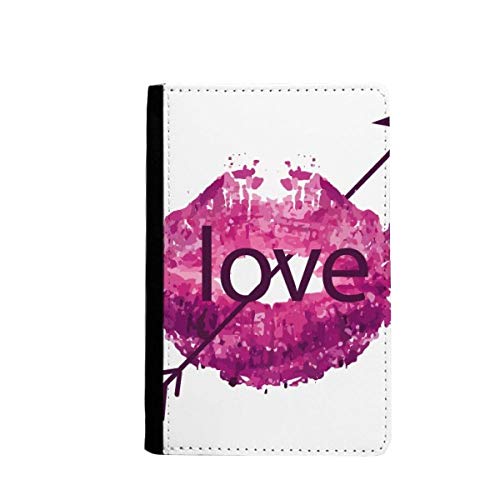 Portefeuille de voyage rose à motif amour pour organiser vos vacances