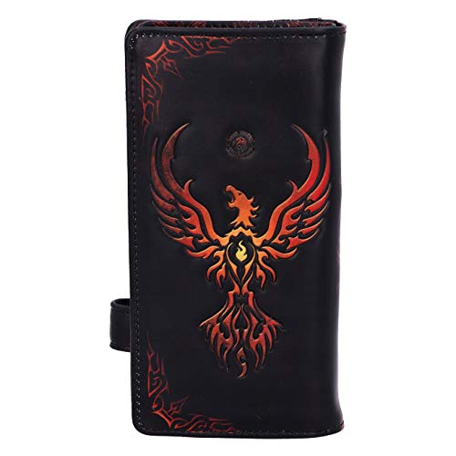 Nemesis Now Anne Stokes Phoenix Rising Mythical Bird Embossed Purse, Black, 18.5cm3