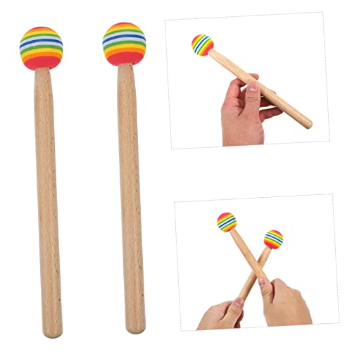 SUPVOX 4 Pçs Pirulito Tambor Keytar Para Crianças Brinquedos Crianças Baquetas Marchando Baquetas De