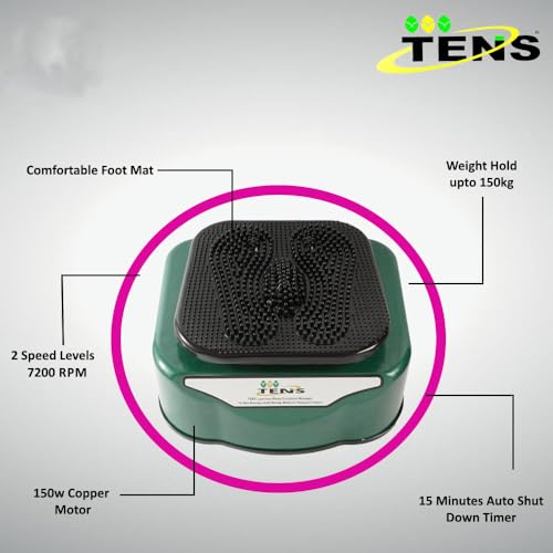 TENS Blood Circulation Electric Machine With Vibration Therapy For Foot Massager 150 Watts With 2 Years Warranty, Multicolor