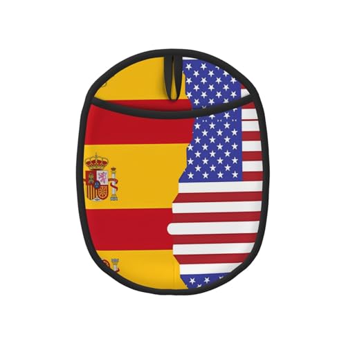 1 alfombrilla de silicona con la bandera de España americana, para mesa de cocina, picnic al aire libre, olla caliente (1-2 piezas opcionales)