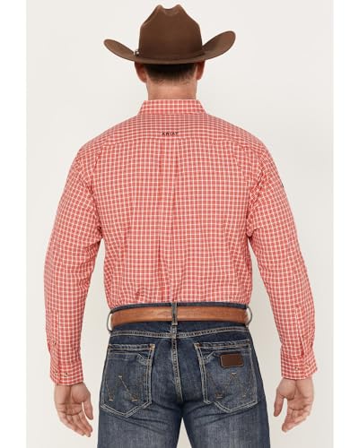 ARIAT Men's Pro Series Team Saul Classic Fit Shirt, Red4