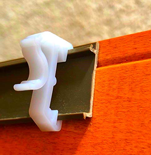 20Pcs Hidden Valance Clips 1" Mini Window Blinds Clips White Plastic Valance Holder Retainer Clips #TOP2