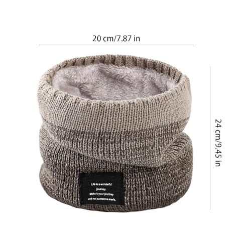 Polaina de pescoço masculino inverno, lenço de inverno para homens | Lenço térmico de inverno espess