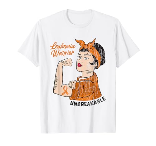 Leukemia Warrior Unbreakable Happy Awareness - Cinta gráfica Camiseta