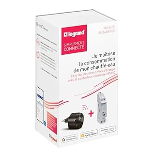 LEGRAND - 199155 - Pack de démarrage Chauffe-eau Drivia with Netatmo pour logement connecté avec Passerelle Mobile et contacteur silencieux connecté