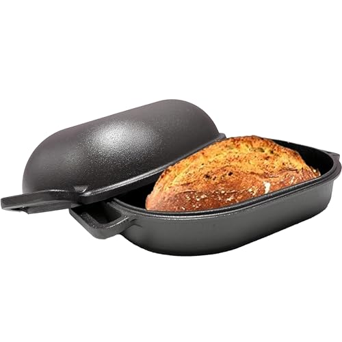 Cuisiland Large Heavy Duty Pre-seasoned Cast Iron Bread & Loaf Pan - A perfect way for baking
